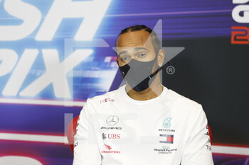 2020-11-12 - HAMILTON Lewis (gbr), Mercedes AMG F1 GP W11 Hybrid EQ Power+, portrait during press conference of the Formula 1 DHL Turkish Grand Prix 2020, from November 13 to 15, 2020 on the Intercity Istanbul Park, in Tuzla, near Istanbul, Turkey - Photo Antonin Vincent / DPPI - FORMULA 1 DHL TURKISH GRAND PRIX 2020 - THURSDAY - FORMULA 1 - MOTORS