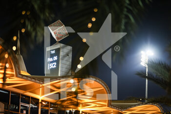 2020-11-26 - paddock by night during the Formula 1 Gulf Air Bahrain Grand Prix 2020, from November 27 to 29, 2020 on the Bahrain International Circuit, in Sakhir, Bahrain - Photo Antonin Vincent / DPPI - FORMULA 1 GULF AIR BAHRAIN GRAND PRIX 2020 - THURSDAY - FORMULA 1 - MOTORS