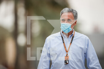 2020-11-27 - CAREY Chase (usa), Chairman and CEO Formula One Group FOG, portrait during the Formula 1 Gulf Air Bahrain Grand Prix 2020, from November 27 to 29, 2020 on the Bahrain International Circuit, in Sakhir, Bahrain - Photo Antonin Vincent / DPPI - FORMULA 1 GULF AIR BAHRAIN GRAND PRIX 2020 - FRIDAY - FORMULA 1 - MOTORS