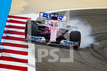 2020-11-27 - 11 PEREZ Sergio (mex), Racing Point F1 RP20, action during the Formula 1 Gulf Air Bahrain Grand Prix 2020, from November 27 to 29, 2020 on the Bahrain International Circuit, in Sakhir, Bahrain - Photo Florent Gooden / DPPI - FORMULA 1 GULF AIR BAHRAIN GRAND PRIX 2020 - FRIDAY - FORMULA 1 - MOTORS