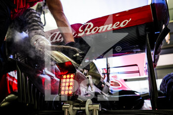 2020-11-28 - Alfa Romeo Racing ORLEN C39, mechanical detail during the Formula 1 Gulf Air Bahrain Grand Prix 2020, from November 27 to 29, 2020 on the Bahrain International Circuit, in Sakhir, Bahrain - Photo Antonin Vincent / DPPI - FORMULA 1 GULF AIR BAHRAIN GRAND PRIX 2020 - SATURDAY - FORMULA 1 - MOTORS