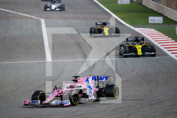 2020-11-29 - 11 PEREZ Sergio (mex), Racing Point F1 RP20, action during the Formula 1 Gulf Air Bahrain Grand Prix 2020, from November 27 to 29, 2020 on the Bahrain International Circuit, in Sakhir, Bahrain - Photo Florent Gooden / DPPI - FORMULA 1 GULF AIR BAHRAIN GRAND PRIX 2020 - SUNDAY - FORMULA 1 - MOTORS