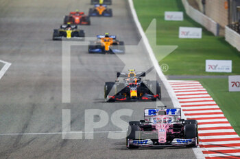 2020-11-29 - 11 PEREZ Sergio (mex), Racing Point F1 RP20, action during the Formula 1 Gulf Air Bahrain Grand Prix 2020, from November 27 to 29, 2020 on the Bahrain International Circuit, in Sakhir, Bahrain - Photo Florent Gooden / DPPI - FORMULA 1 GULF AIR BAHRAIN GRAND PRIX 2020 - SUNDAY - FORMULA 1 - MOTORS