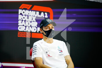 2020-12-03 - RUSSELL George (gbr), Mercedes AMG F1 GP W11 Hybrid EQ Power+, press conference during the Formula 1 Rolex Sakhir Grand Prix 2020, from December 4 to 6, 2020 on the Bahrain International Circuit, in Sakhir, Bahrain - Photo Florent Gooden / DPPI - FORMULA 1 ROLEX SAKHIR GRAND PRIX 2020 - THURSDAY - FORMULA 1 - MOTORS