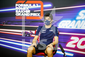 2020-12-03 - STROLL Lance (can), Racing Point F1 RP20, portrait, press conference during the Formula 1 Rolex Sakhir Grand Prix 2020, from December 4 to 6, 2020 on the Bahrain International Circuit, in Sakhir, Bahrain - Photo Florent Gooden / DPPI - FORMULA 1 ROLEX SAKHIR GRAND PRIX 2020 - THURSDAY - FORMULA 1 - MOTORS