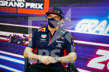 2020-12-03 - VERSTAPPEN Max (ned), Aston Martin Red Bull Racing Honda RB16, portrait, press conference during the Formula 1 Rolex Sakhir Grand Prix 2020, from December 4 to 6, 2020 on the Bahrain International Circuit, in Sakhir, Bahrain - Photo Florent Gooden / DPPI - FORMULA 1 ROLEX SAKHIR GRAND PRIX 2020 - THURSDAY - FORMULA 1 - MOTORS