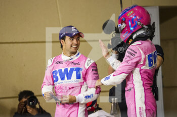 2020-12-06 - PEREZ Sergio (mex), Racing Point F1 RP20, STROLL Lance (can), Racing Point F1 RP20, portrait during the Formula 1 Rolex Sakhir Grand Prix 2020, from December 4 to 6, 2020 on the Bahrain International Circuit, in Sakhir, Bahrain - Photo DPPI - FORMULA 1 ROLEX SAKHIR GRAND PRIX 2020 - SUNDAY - FORMULA 1 - MOTORS