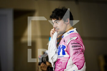 2020-12-06 - STROLL Lance (can), Racing Point F1 RP20, portrait during the Formula 1 Rolex Sakhir Grand Prix 2020, from December 4 to 6, 2020 on the Bahrain International Circuit, in Sakhir, Bahrain - Photo Florent Gooden / DPPI - FORMULA 1 ROLEX SAKHIR GRAND PRIX 2020 - SUNDAY - FORMULA 1 - MOTORS