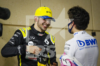 2020-12-06 - OCON Esteban (fra), Renault F1 Team RS20, STROLL Lance (can), Racing Point F1 RP20, portrait during the Formula 1 Rolex Sakhir Grand Prix 2020, from December 4 to 6, 2020 on the Bahrain International Circuit, in Sakhir, Bahrain - Photo Florent Gooden / DPPI - FORMULA 1 ROLEX SAKHIR GRAND PRIX 2020 - SUNDAY - FORMULA 1 - MOTORS