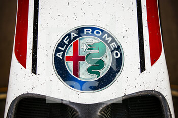 2020-12-10 - Alfa Romeo Racing ORLEN C39, mechanical detail of the front wing during the Formula 1 Etihad Airways Abu Dhabi Grand Prix 2020, from December 11 to 13, 2020 on the Yas Marina Circuit, in Abu Dhabi - Photo Florent Gooden / DPPI - FORMULA 1 ETIHAD AIRWAYS ABU DHABI GRAND PRIX 2020 - THURSDAY - FORMULA 1 - MOTORS