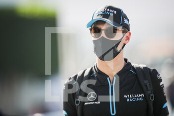 2020-12-11 - RUSSELL George (gbr), Williams Racing F1 FW43, portrait during the Formula 1 Etihad Airways Abu Dhabi Grand Prix 2020, from December 11 to 13, 2020 on the Yas Marina Circuit, in Abu Dhabi - Photo Antonin Vincent / DPPI - FORMULA 1 ETIHAD AIRWAYS ABU DHABI GRAND PRIX 2020 - FRIDAY - FORMULA 1 - MOTORS