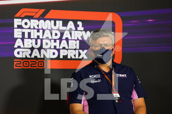 2020-12-11 - SZAFNAUER Otmar (rom), Team Principal and CEO of Racing Point F1, portrait, press conference during the Formula 1 Etihad Airways Abu Dhabi Grand Prix 2020, from December 11 to 13, 2020 on the Yas Marina Circuit, in Abu Dhabi - Photo Antonin Vincent / DPPI - FORMULA 1 ETIHAD AIRWAYS ABU DHABI GRAND PRIX 2020 - FRIDAY - FORMULA 1 - MOTORS