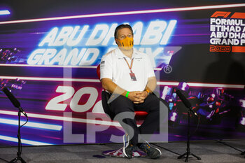 2020-12-11 - BROWN Zak (usa), Chief Executive Officer of McLaren Racing, portrait, press conference during the Formula 1 Etihad Airways Abu Dhabi Grand Prix 2020, from December 11 to 13, 2020 on the Yas Marina Circuit, in Abu Dhabi - Photo Antonin Vincent / DPPI - FORMULA 1 ETIHAD AIRWAYS ABU DHABI GRAND PRIX 2020 - FRIDAY - FORMULA 1 - MOTORS