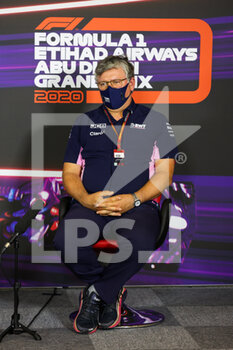 2020-12-11 - SZAFNAUER Otmar (rom), Team Principal and CEO of Racing Point F1, portrait, press conference during the Formula 1 Etihad Airways Abu Dhabi Grand Prix 2020, from December 11 to 13, 2020 on the Yas Marina Circuit, in Abu Dhabi - Photo Antonin Vincent / DPPI - FORMULA 1 ETIHAD AIRWAYS ABU DHABI GRAND PRIX 2020 - FRIDAY - FORMULA 1 - MOTORS