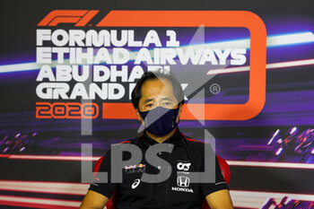 2020-12-11 - TANABE Toyoharu, Technical Director of Honda Racing F1, portrait, press conference during the Formula 1 Etihad Airways Abu Dhabi Grand Prix 2020, from December 11 to 13, 2020 on the Yas Marina Circuit, in Abu Dhabi - Photo Antonin Vincent / DPPI - FORMULA 1 ETIHAD AIRWAYS ABU DHABI GRAND PRIX 2020 - FRIDAY - FORMULA 1 - MOTORS