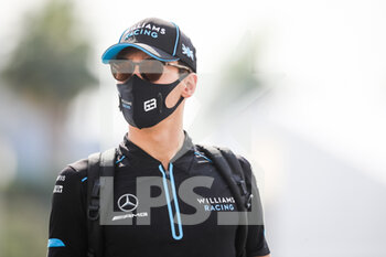 2020-12-12 - RUSSELL George (gbr), Williams Racing F1 FW43, portrait during the Formula 1 Etihad Airways Abu Dhabi Grand Prix 2020, from December 11 to 13, 2020 on the Yas Marina Circuit, in Abu Dhabi - Photo Antonin Vincent / DPPI - FORMULA 1 ETIHAD AIRWAYS ABU DHABI GRAND PRIX 2020 - SATURDAY - FORMULA 1 - MOTORS