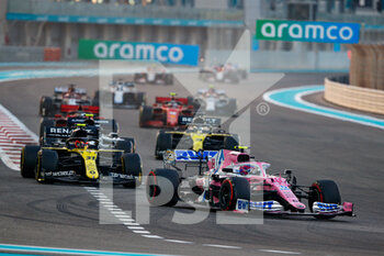 2020-12-13 - 18 STROLL Lance (can), Racing Point F1 RP20, action during the Formula 1 Etihad Airways Abu Dhabi Grand Prix 2020, from December 11 to 13, 2020 on the Yas Marina Circuit, in Abu Dhabi - Photo Florent Gooden / DPPI - FORMULA 1 ETIHAD AIRWAYS ABU DHABI GRAND PRIX 2020 - SUNDAY - FORMULA 1 - MOTORS