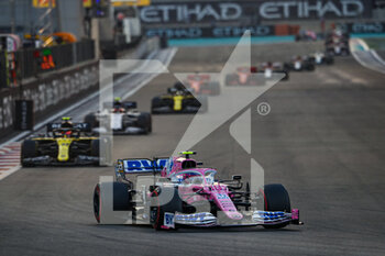 2020-12-13 - 18 STROLL Lance (can), Racing Point F1 RP20, action during the Formula 1 Etihad Airways Abu Dhabi Grand Prix 2020, from December 11 to 13, 2020 on the Yas Marina Circuit, in Abu Dhabi - Photo Antonin Vincent / DPPI - FORMULA 1 ETIHAD AIRWAYS ABU DHABI GRAND PRIX 2020 - SUNDAY - FORMULA 1 - MOTORS