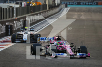 2020-12-13 - 11 PEREZ Sergio (mex), Racing Point F1 RP20, action during the Formula 1 Etihad Airways Abu Dhabi Grand Prix 2020, from December 11 to 13, 2020 on the Yas Marina Circuit, in Abu Dhabi - Photo Antonin Vincent / DPPI - FORMULA 1 ETIHAD AIRWAYS ABU DHABI GRAND PRIX 2020 - SUNDAY - FORMULA 1 - MOTORS