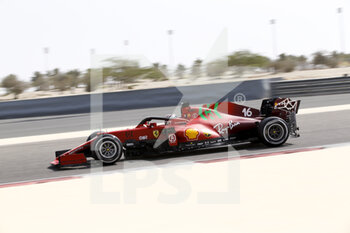 2021-03-12 - 16 LECLERC Charles (mco), Scuderia Ferrari SF21, action during the Formula 1 Pre-season testing 2020 from March 12 to 14, 2021 on the Bahrain International Circuit, in Sakhir, Bahrain - Photo DPPI - FORMULA 1 PRE-SEASON TESTING 2021 - FORMULA 1 - MOTORS