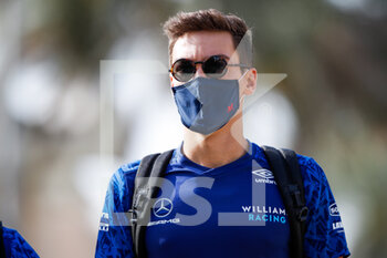 2021-03-12 - RUSSELL George (gbr), Williams Racing F1 FW43B, portrait during the Formula 1 Pre-season testing 2020 from March 12 to 14, 2021 on the Bahrain International Circuit, in Sakhir, Bahrain - Photo Florent Gooden / DPPI - FORMULA 1 PRE-SEASON TESTING 2021 - FORMULA 1 - MOTORS