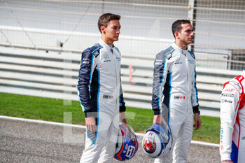 2021-03-12 - RUSSELL George (gbr), Williams Racing F1 FW43B, LATIFI Nicholas (can), Williams Racing F1 FW43B, portrait during the Formula 1 Pre-season testing 2020 from March 12 to 14, 2021 on the Bahrain International Circuit, in Sakhir, Bahrain - Photo Florent Gooden / DPPI - FORMULA 1 PRE-SEASON TESTING 2021 - FORMULA 1 - MOTORS