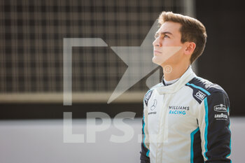 2021-03-12 - RUSSELL George (gbr), Williams Racing F1 FW43B, portrait during the Formula 1 Pre-season testing 2020 from March 12 to 14, 2021 on the Bahrain International Circuit, in Sakhir, Bahrain - Photo Antonin Vincent / DPPI - FORMULA 1 PRE-SEASON TESTING 2021 - FORMULA 1 - MOTORS