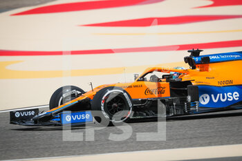 2021-03-12 - 03 RICCIARDO Daniel (aus), McLaren MCL35M, action during the Formula 1 Pre-season testing 2020 from March 12 to 14, 2021 on the Bahrain International Circuit, in Sakhir, Bahrain - Photo Antonin Vincent / DPPI - FORMULA 1 PRE-SEASON TESTING 2021 - FORMULA 1 - MOTORS