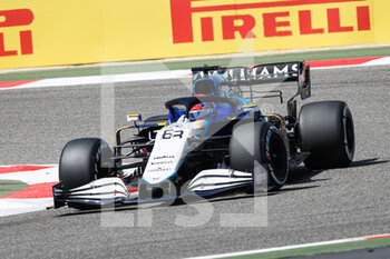 2021-03-14 - 63 RUSSELL George (gbr), Williams Racing F1 FW43B, action during the Formula 1 Pre-season testing 2020 from March 12 to 14, 2021 on the Bahrain International Circuit, in Sakhir, Bahrain - Photo Antonin Vincent / DPPI - FORMULA 1 PRE-SEASON TESTING 2021 - FORMULA 1 - MOTORS