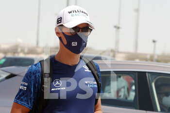 2021-03-26 - RUSSELL George (gbr), Williams Racing F1 FW43B, portrait during Formula 1 Gulf Air Bahrain Grand Prix 2021 from March 26 to 28, 2021 on the Bahrain International Circuit, in Sakhir, Bahrain - Photo Frédéric Le Floc?h / DPPI - FORMULA 1 GULF AIR BAHRAIN GRAND PRIX 2021 - FORMULA 1 - MOTORS