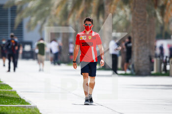 2021-03-26 - LECLERC Charles (mco), Scuderia Ferrari SF21, portrait during Formula 1 Gulf Air Bahrain Grand Prix 2021 from March 26 to 28, 2021 on the Bahrain International Circuit, in Sakhir, Bahrain - Photo Florent Gooden / DPPI - FORMULA 1 GULF AIR BAHRAIN GRAND PRIX 2021 - FORMULA 1 - MOTORS