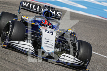 2021-03-26 - 63 RUSSELL George (gbr), Williams Racing F1 FW43B, action during Formula 1 Gulf Air Bahrain Grand Prix 2021 from March 26 to 28, 2021 on the Bahrain International Circuit, in Sakhir, Bahrain - Photo Frédéric Le Floc?h / DPPI - FORMULA 1 GULF AIR BAHRAIN GRAND PRIX 2021 - FORMULA 1 - MOTORS