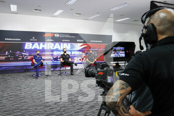 2021-03-26 - CAPITO Jost, Chief Executive Officer of Williams Racing, ROSSI Laurent (fra), CEO of Alpine, TANABE Toyoharu, Technical Director of Honda Racing F1, portrait, press conference during Formula 1 Gulf Air Bahrain Grand Prix 2021 from March 26 to 28, 2021 on the Bahrain International Circuit, in Sakhir, Bahrain - Photo Frédéric Le Floc?h / DPPI - FORMULA 1 GULF AIR BAHRAIN GRAND PRIX 2021 - FORMULA 1 - MOTORS