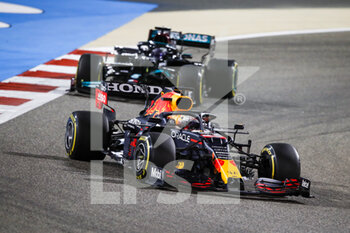 2021-03-28 - 33 VERSTAPPEN Max (nld), Red Bull Racing Honda RB16B, action during Formula 1 Gulf Air Bahrain Grand Prix 2021 from March 26 to 28, 2021 on the Bahrain International Circuit, in Sakhir, Bahrain - Photo Florent Gooden / DPPI - FORMULA 1 GULF AIR BAHRAIN GRAND PRIX 2021 - FORMULA 1 - MOTORS