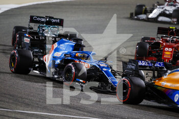 2021-03-28 - 14 ALONSO Fernando (spa), Alpine F1 A521, action during Formula 1 Gulf Air Bahrain Grand Prix 2021 from March 26 to 28, 2021 on the Bahrain International Circuit, in Sakhir, Bahrain - Photo Florent Gooden / DPPI - FORMULA 1 GULF AIR BAHRAIN GRAND PRIX 2021 - FORMULA 1 - MOTORS
