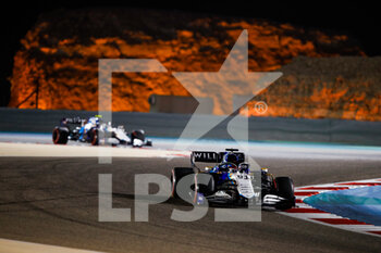 2021-03-28 - 63 RUSSELL George (gbr), Williams Racing F1 FW43B, action during Formula 1 Gulf Air Bahrain Grand Prix 2021 from March 26 to 28, 2021 on the Bahrain International Circuit, in Sakhir, Bahrain - Photo Florent Gooden / DPPI - FORMULA 1 GULF AIR BAHRAIN GRAND PRIX 2021 - FORMULA 1 - MOTORS