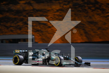 2021-03-28 - 18 STROLL Lance (can), Aston Martin F1 AMR21, action during Formula 1 Gulf Air Bahrain Grand Prix 2021 from March 26 to 28, 2021 on the Bahrain International Circuit, in Sakhir, Bahrain - Photo Florent Gooden / DPPI - FORMULA 1 GULF AIR BAHRAIN GRAND PRIX 2021 - FORMULA 1 - MOTORS