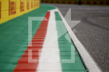 2021-04-15 - Track details during the Formula 1 Pirelli Gran Premio Del Made In Italy E Dell emilia Romagna 2021 from April 16 to 18, 2021 on the Autodromo Internazionale Enzo e Dino Ferrari, in Imola, Italy - Photo DPPI - FORMULA 1 PIRELLI GRAN PREMIO DEL MADE IN ITALY E DELL'EMILIA ROMAGNA 2021 - FORMULA 1 - MOTORS