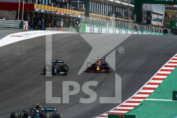 2021-05-02 - 44 HAMILTON Lewis (gbr), Mercedes AMG F1 GP W12 E Performance, action with 33 VERSTAPPEN Max (nld), Red Bull Racing Honda RB16B during the Formula 1 Heineken Grande Prémio de Portugal 2021 from April 30 to May 2, 2021 on the Algarve International Circuit, in Portimao, Portugal - Photo Xavi Bonilla / DPPI - FORMULA 1 HEINEKEN GRANDE PREMIO DE PORTUGAL 2021 - FORMULA 1 - MOTORS