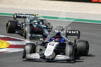 2021-05-02 - 63 RUSSELL George (gbr), Williams Racing F1 FW43B, action and 05 VETTEL Sebastian (ger), Aston Martin F1 AMR21, action during the Formula 1 Heineken Grande Prémio de Portugal 2021 from April 30 to May 2, 2021 on the Algarve International Circuit, in Portimao, Portugal - Photo Xavi Bonilla / DPPI - FORMULA 1 HEINEKEN GRANDE PREMIO DE PORTUGAL 2021 - FORMULA 1 - MOTORS