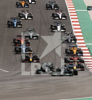 2021-05-02 - HAMILTON Lewis (gbr), Mercedes AMG F1 GP W12 E Performance, action at Race start of the race, depart, during the Formula 1 Heineken Grande Prémio de Portugal 2021 from April 30 to May 2, 2021 on the Algarve International Circuit, in Portimao, Portugal - Photo DPPI - FORMULA 1 HEINEKEN GRANDE PREMIO DE PORTUGAL 2021 - FORMULA 1 - MOTORS