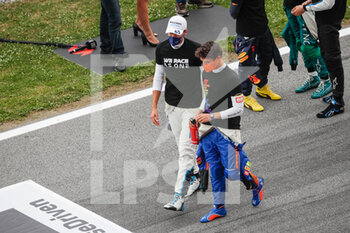 2021-05-09 - NORRIS Lando (gbr), McLaren MCL35M, RUSSELL George (gbr), Williams Racing F1 FW43B, portrait starting grid, grille de depart, during the Formula 1 Aramco Gran Premio De Espana 2021 from May 07 to 10, 2021 on the Circuit de Barcelona-Catalunya, in Montmelo, near Barcelona, Spain - Photo Antonin Vincent / DPPI - FORMULA 1 ARAMCO GRAN PREMIO DE ESPANA 2021 - FORMULA 1 - MOTORS