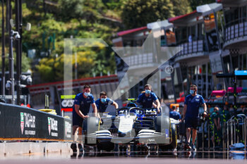 2021-05-19 - 06 LATIFI Nicholas (can), Williams Racing F1 FW43B, pitlane, during the 2021 Formula One World Championship, Grand Prix of Monaco from on May 20 to 23 in Monaco - Photo Antonin Vincent / DPPI - 2021 FORMULA ONE WORLD CHAMPIONSHIP, GRAND PRIX OF MONACO - FORMULA 1 - MOTORS