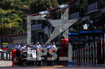 2021-05-19 - 47 SCHUMACHER Mick (ger), Haas F1 Team VF-21 Ferrari, pitlane, during the 2021 Formula One World Championship, Grand Prix of Monaco from on May 20 to 23 in Monaco - Photo Antonin Vincent / DPPI - 2021 FORMULA ONE WORLD CHAMPIONSHIP, GRAND PRIX OF MONACO - FORMULA 1 - MOTORS