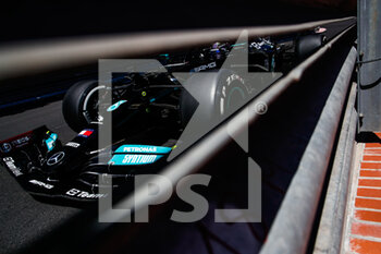 2021-05-19 - HAMILTON Lewis (gbr), Mercedes AMG F1 GP W12 E Performance, action during the 2021 Formula One World Championship, Grand Prix of Monaco from on May 20 to 23 in Monaco - Photo Florent Gooden / DPPI - 2021 FORMULA ONE WORLD CHAMPIONSHIP, GRAND PRIX OF MONACO - FORMULA 1 - MOTORS