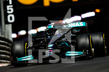 2021-05-19 - HAMILTON Lewis (gbr), Mercedes AMG F1 GP W12 E Performance, action during the 2021 Formula One World Championship, Grand Prix of Monaco from on May 20 to 23 in Monaco - Photo Florent Gooden / DPPI - 2021 FORMULA ONE WORLD CHAMPIONSHIP, GRAND PRIX OF MONACO - FORMULA 1 - MOTORS