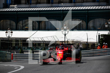 2021-05-20 - 16 LECLERC Charles (mco), Scuderia Ferrari SF21, action during the 2021 Formula One World Championship, Grand Prix of Monaco from on May 20 to 23 in Monaco - Photo Florent Gooden / DPPI - 2021 FORMULA ONE WORLD CHAMPIONSHIP, GRAND PRIX OF MONACO - FORMULA 1 - MOTORS