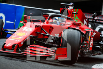 2021-05-22 - LECLERC Charles (mco), Scuderia Ferrari SF21, action during the 2021 Formula One World Championship, Grand Prix of Monaco from on May 20 to 23 in Monaco - Photo Florent Gooden / DPPI - 2021 FORMULA ONE WORLD CHAMPIONSHIP, GRAND PRIX OF MONACO - FORMULA 1 - MOTORS