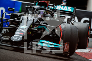 2021-05-22 - HAMILTON Lewis (gbr), Mercedes AMG F1 GP W12 E Performance, action during the 2021 Formula One World Championship, Grand Prix of Monaco from on May 20 to 23 in Monaco - Photo Florent Gooden / DPPI - 2021 FORMULA ONE WORLD CHAMPIONSHIP, GRAND PRIX OF MONACO - FORMULA 1 - MOTORS