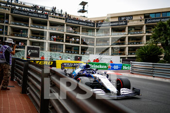 2021-05-22 - 63 RUSSELL George (gbr), Williams Racing F1 FW43B, action during the 2021 Formula One World Championship, Grand Prix of Monaco from on May 20 to 23 in Monaco - Photo Florent Gooden / DPPI - 2021 FORMULA ONE WORLD CHAMPIONSHIP, GRAND PRIX OF MONACO - FORMULA 1 - MOTORS